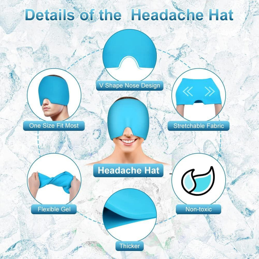 Gorro para dolor de cabeza y migrañas