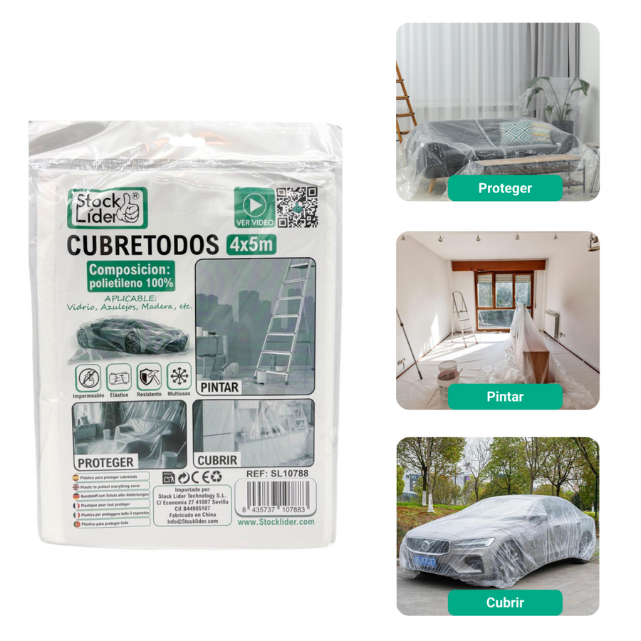 Cubretodos 4x5 m impermeable | ViamoMas
