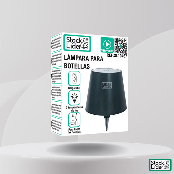 Lámpara para botellas recargable | ViamoMas