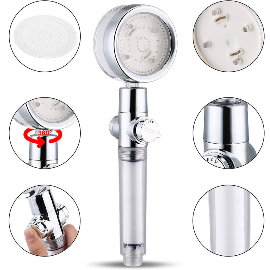 Pack ducha LED y cepillo desenredante