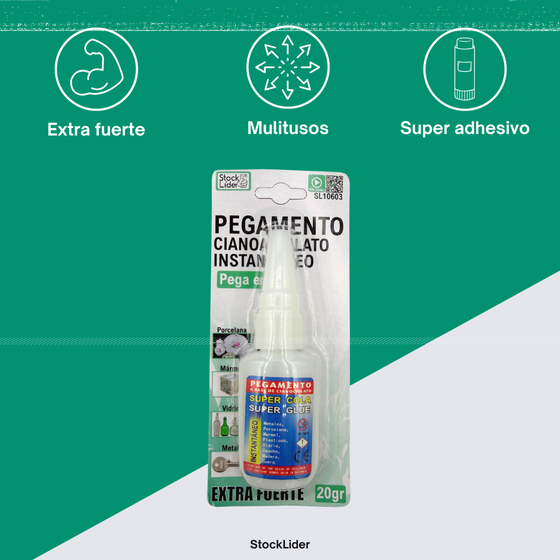 Pegamento cianoacrilato instantáneo 5s