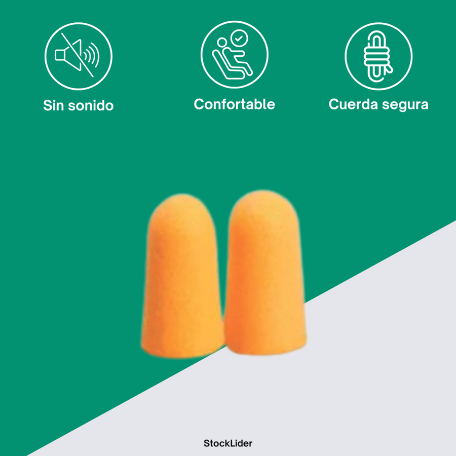 Tapones de oídos cómodos y reutilizables