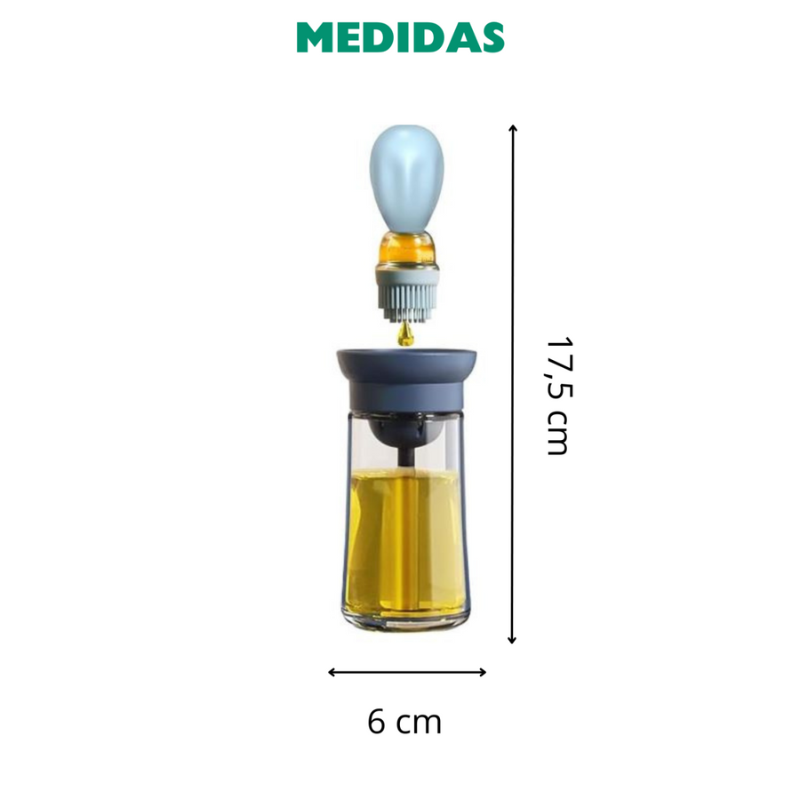 Bote aceite con brocha para cocina | ViamoMas