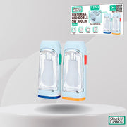 Linterna led doble 5w 300lm | Compacta y útil