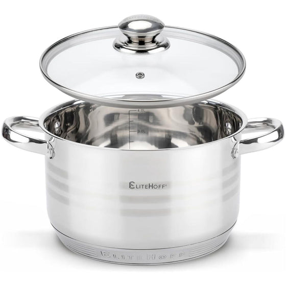 Batería de Cocina 12 Piezas Acero Inoxidable