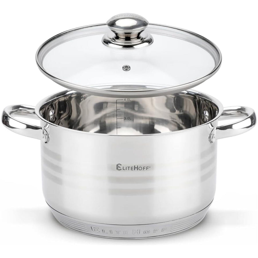Batería de Cocina 12 Piezas Acero Inoxidable