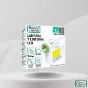 Lámpara linterna LED portátil | 2 en 1