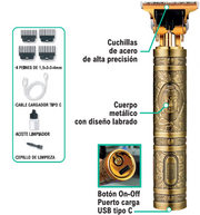Maquinilla cortapelo USB-C precisa