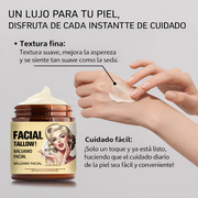 Crema facial de sebo y miel hidratante