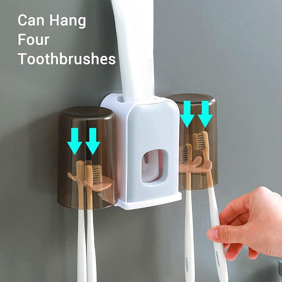 Soporte cepillo dientes dispensador pasta