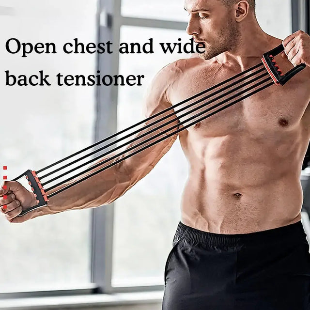 Expansor de pecho ajustable para entrenar en casa