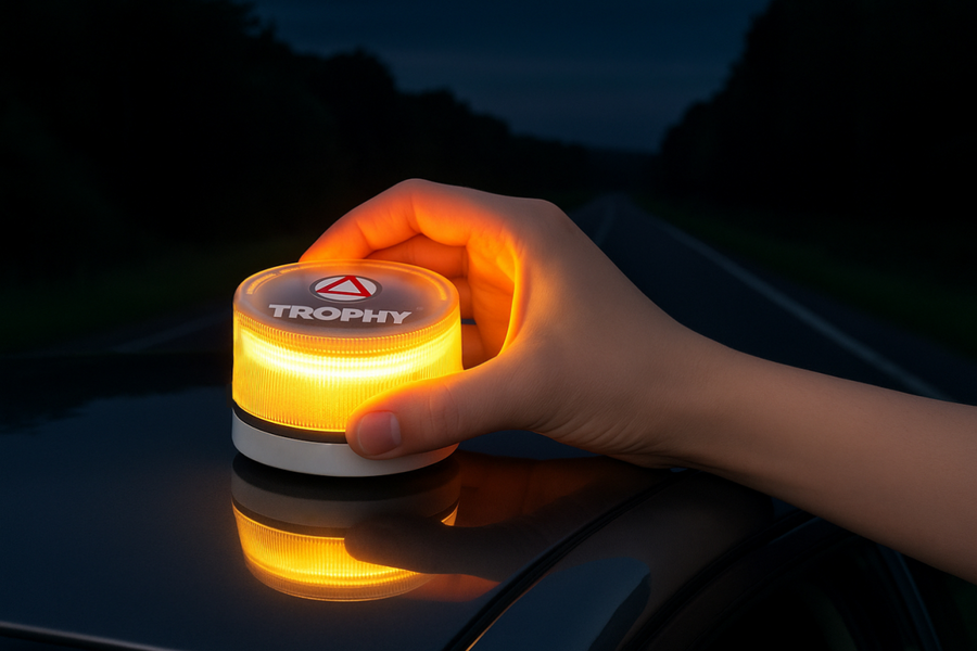 Baliza V16 homologada DGT con geolocalización