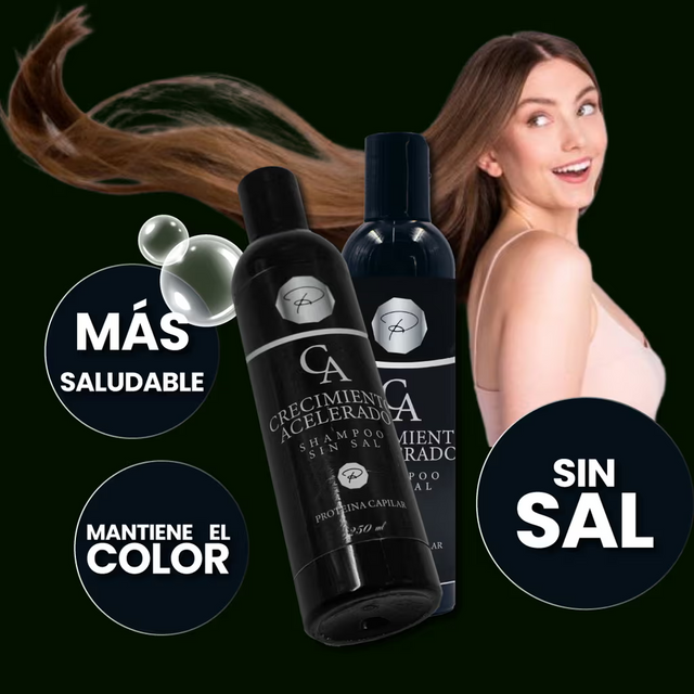Champú crecimiento cabello con volumen