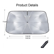 Parasol plegable para coche tipo paraguas