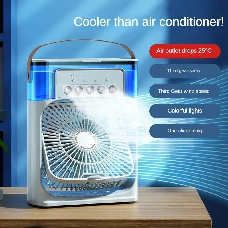Ventilador de aire frío con agua RGB