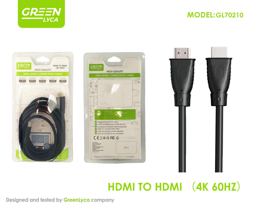 Cable HDTV 4K 60 Hz 1,8 m | Green Lyca