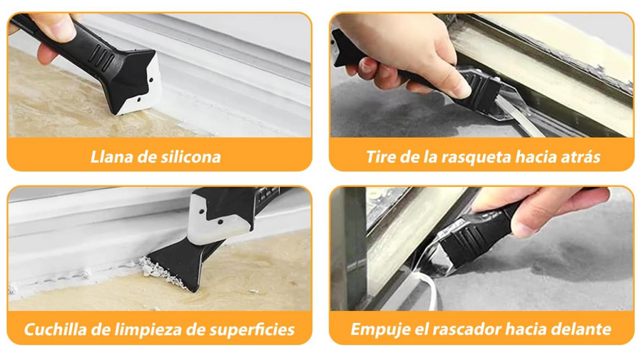Raspador de silicona multifunción para cocina