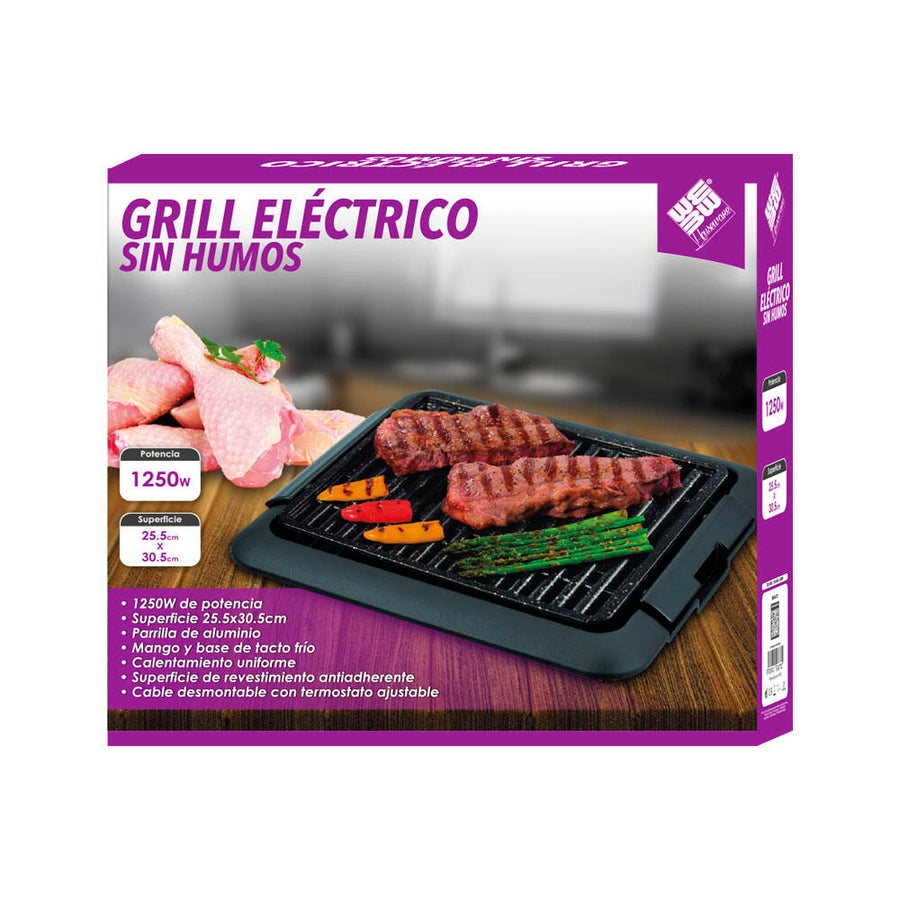 Grill eléctrico sin humos 1250W