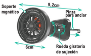 Soporte móvil magnético coche 360°