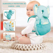 Almohadilla anticaída bebé elefante azul