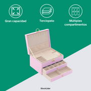 Joyero 3 plantas con llave | ViamoMas