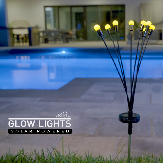 Luces solares luciérnaga para jardín