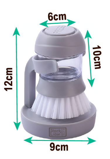 Cepillo con dispensador para limpiar fácil