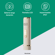 Depiladora doble cabezal recargable IPX7