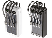 Powerbank solar 20000mAh con cables