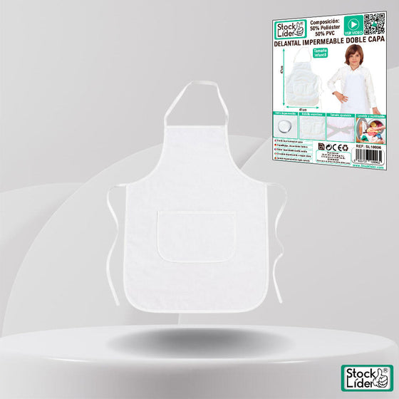 Delantal impermeable infantil doble capa