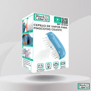 Cepillo mascota celeste para quitar pelo