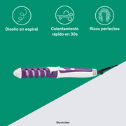 Rizador de pelo espiral cerámico