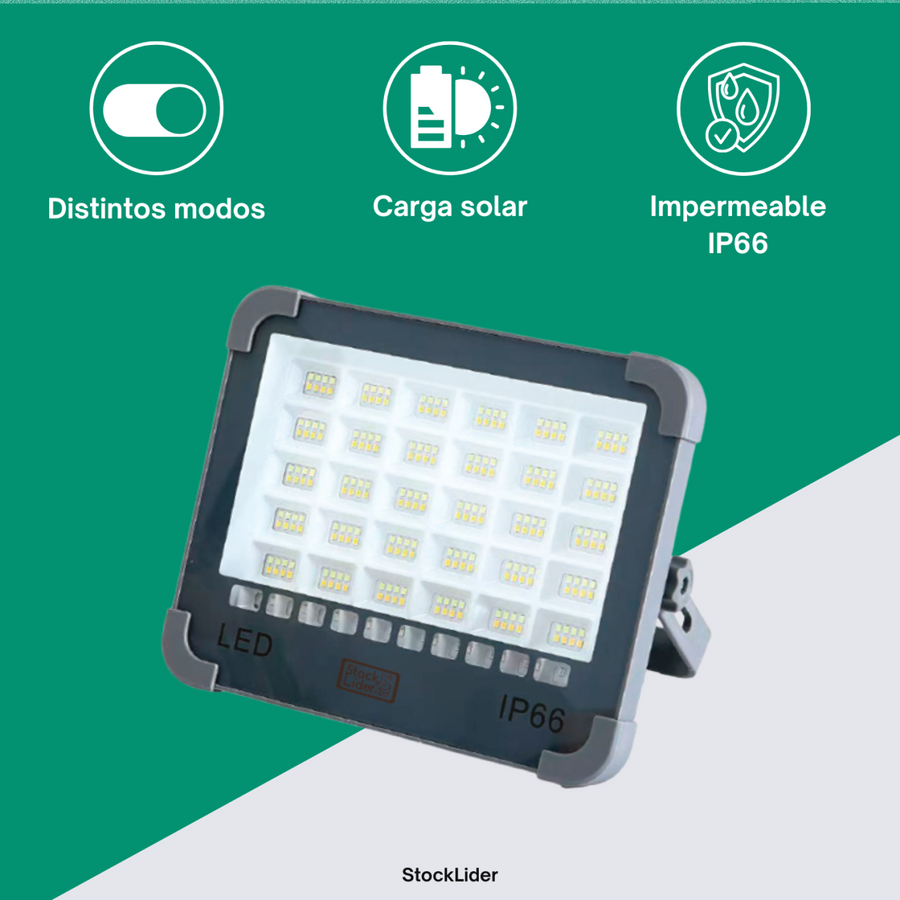 Foco led solar recargable 260 LED | ViamoMas