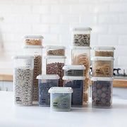 Recipientes apilables con tapa | Set 4
