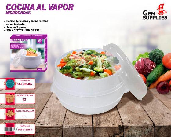 Cazuela microondas al vapor | ViamoMas