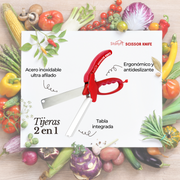 Tijeras de Cocina 2 en 1 con Tabla