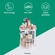Organizador de maquillaje giratorio 360º