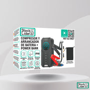 Compresor arrancador batería coche y moto