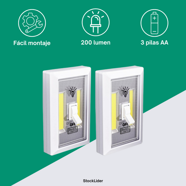 Lámpara COB LED 3W 200Lm portátil