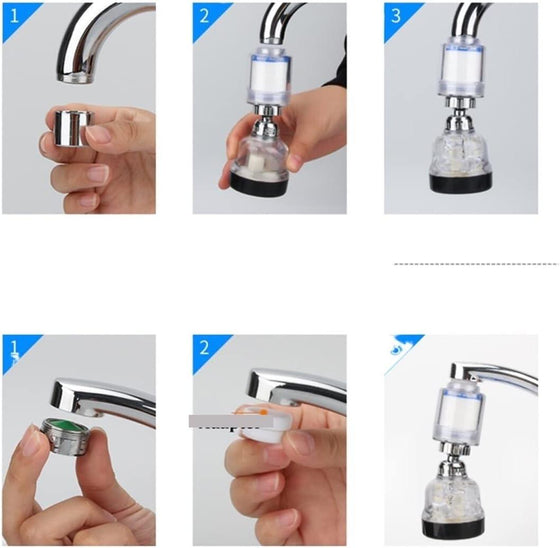 Grifo rotatorio 5 velocidades para cocina