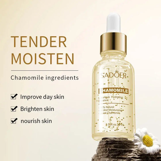 Esencia facial calmante con camomila natural