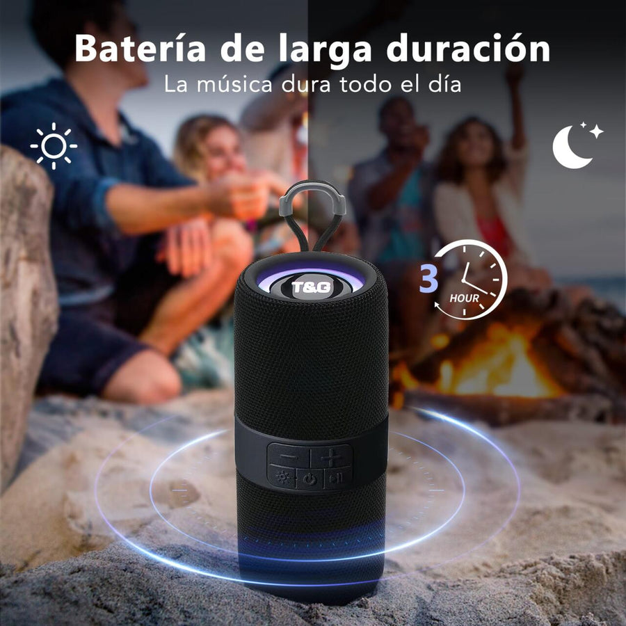Altavoz con luz RGB TG671 portátil