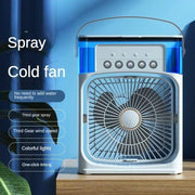 Ventilador de aire frío con agua RGB