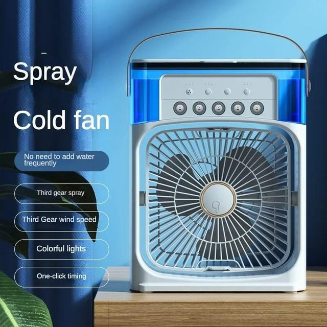 Ventilador de aire frío con agua RGB