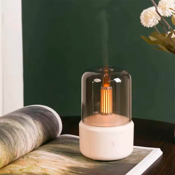 Humidificador aromaterapia USB con luz