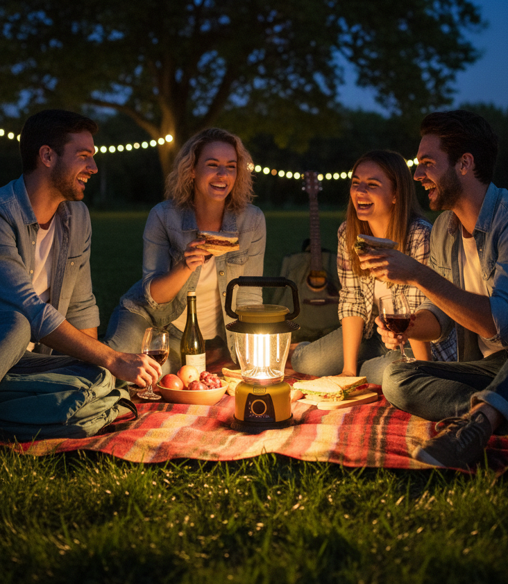 Lámpara camping portátil regulable | ViamoMas