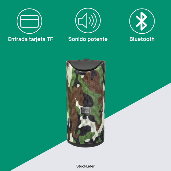 Altavoz Bluetooth portátil con sonido claro