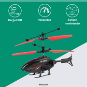 Helicóptero con mando RC con luces LED