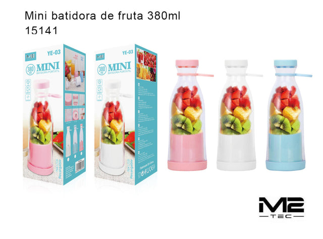 Mini batidora portátil 380 ml recargable