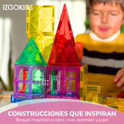 Bloques magnéticos 57 piezas para niños
